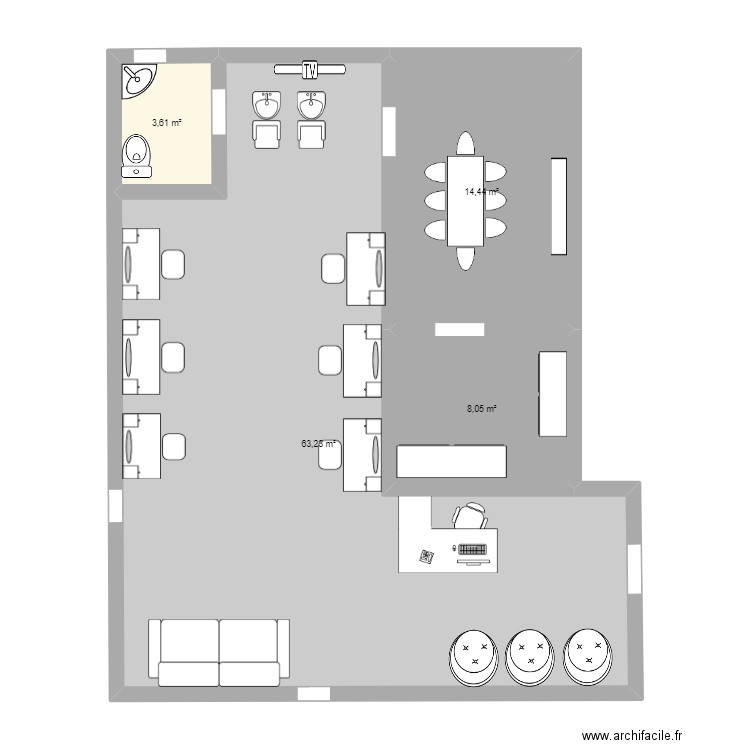 LyGlam. Plan de 0 pièce et 0 m2