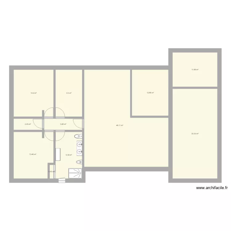 maison 1. Plan de 