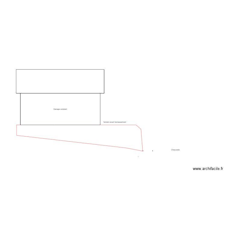 DP3 coupe terrain avant. Plan de 0 pièce et 0 m2