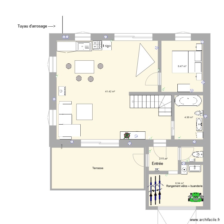 PLAN 2 LISE électricité. Plan de 0 pièce et 0 m2