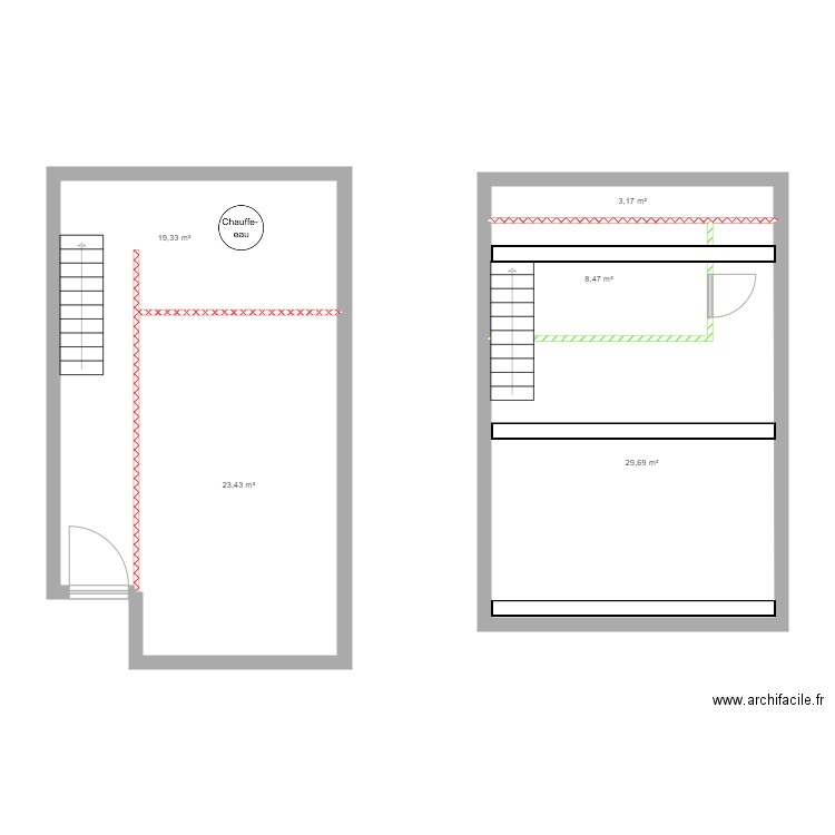 escape 2. Plan de 5 pièces et 84 m2