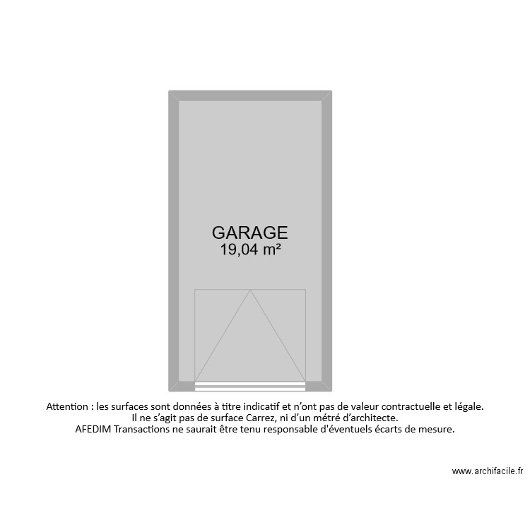 BI9610 GARAGE. Plan de 0 pièce et 0 m2