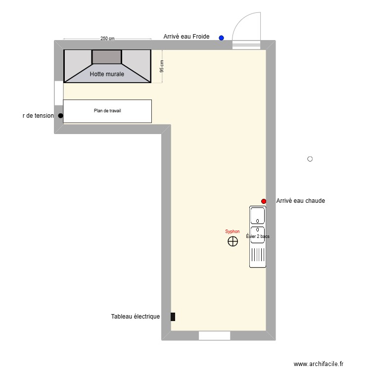 le trevi cuisine. Plan de 0 pièce et 0 m2