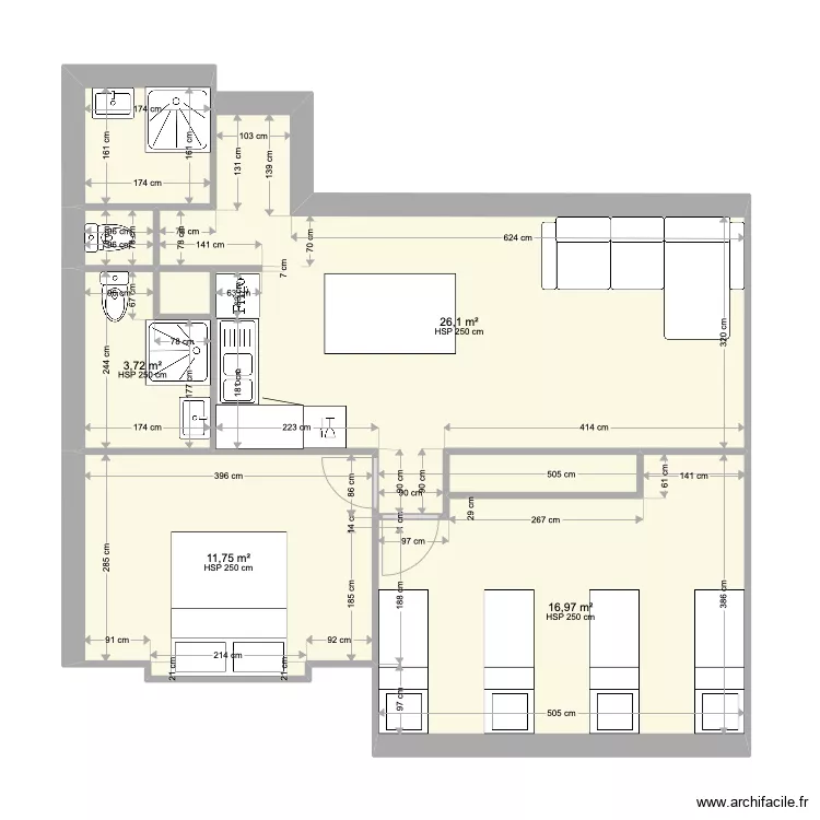Appartement R+2 4. Plan de 