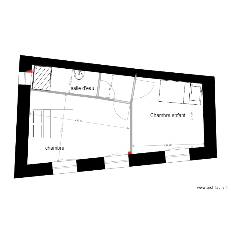 LEWI projet étage 2. Plan de 0 pièce et 0 m2