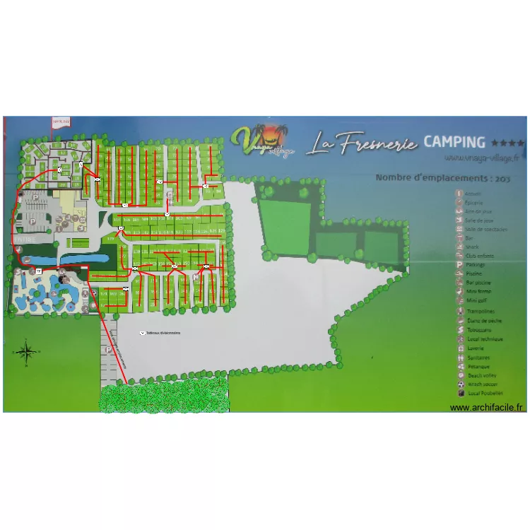 FRESNERIE - ELECTRICITE. Plan de 