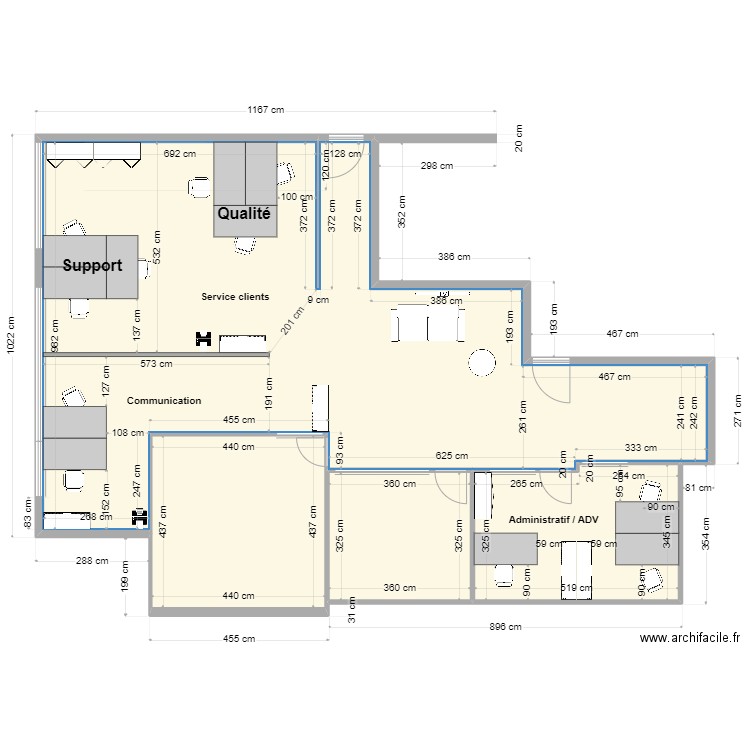 Plateau ProTechnologies V3. Plan de 4 pièces et 146 m2