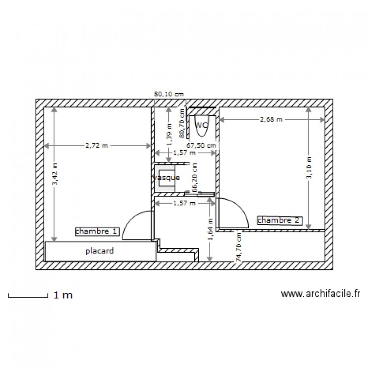 1213. Plan de 0 pièce et 0 m2