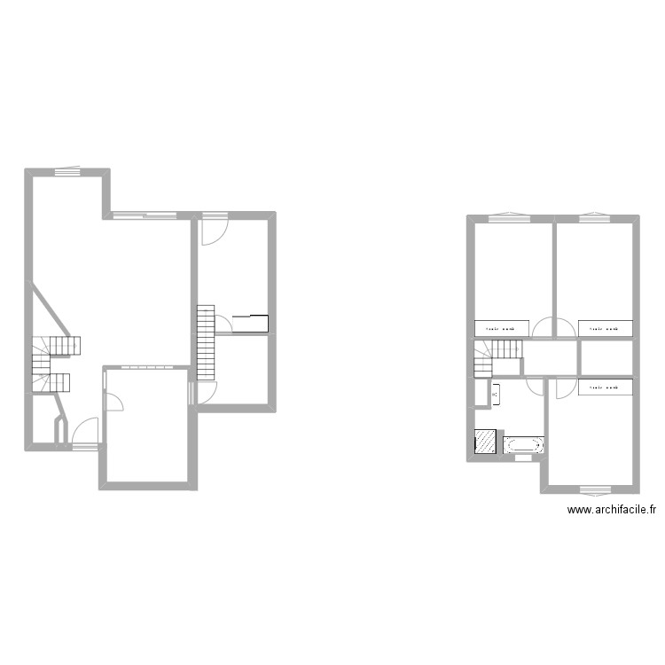 CLOUX. Plan de 10 pièces et 52 m2