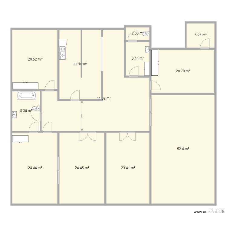 NVX BUREAUX 2. Plan de 0 pièce et 0 m2