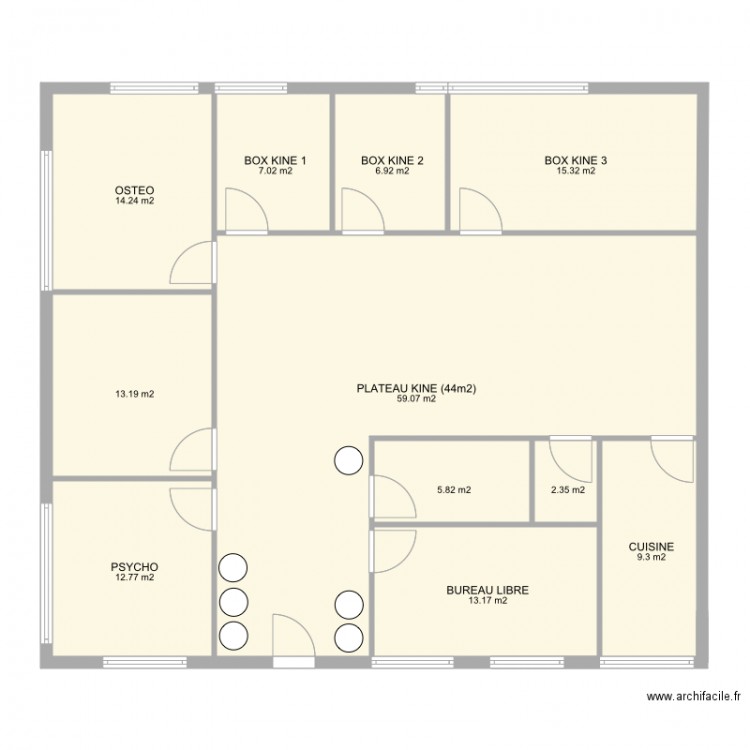 Cabinet kaiad 2. Plan de 0 pièce et 0 m2