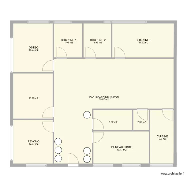 Cabinet kaiad 2. Plan de 