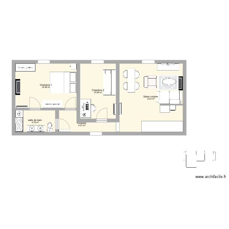Salon. Plan de 0 pièce et 0 m2