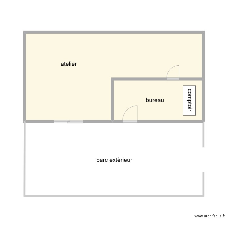 SOS AUTOS LA FARLEDE. Plan de 2 pièces et 25 m2