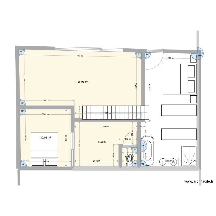 Grange étage. Plan de 0 pièce et 0 m2