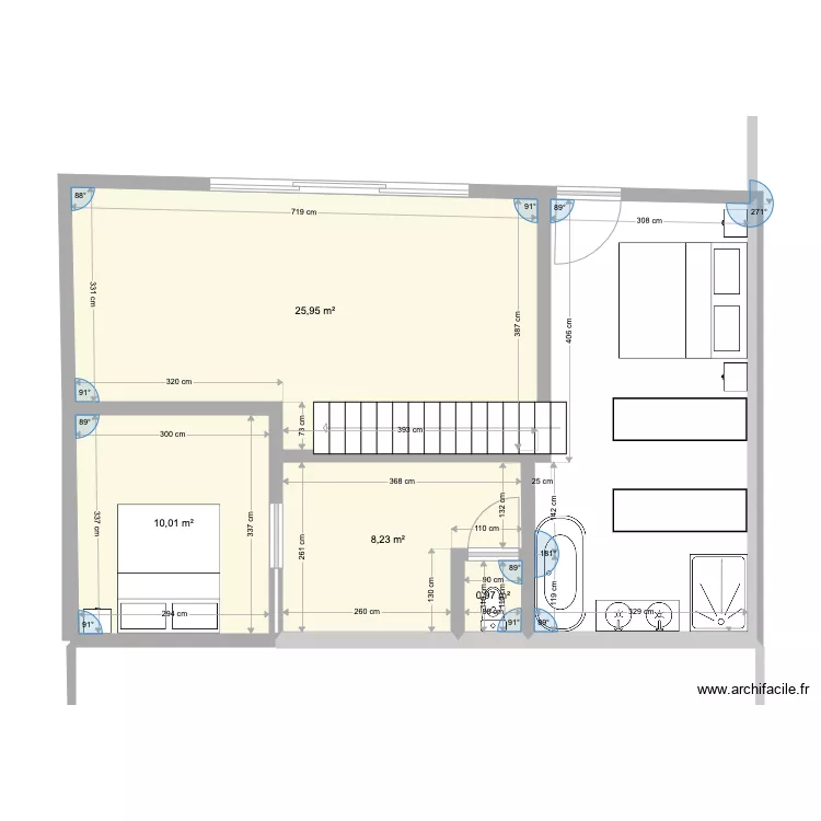 Grange étage. Plan de Grange étage. Plan de