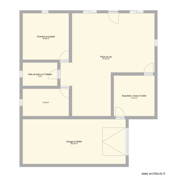 Maison. Plan de 0 pièce et 0 m2