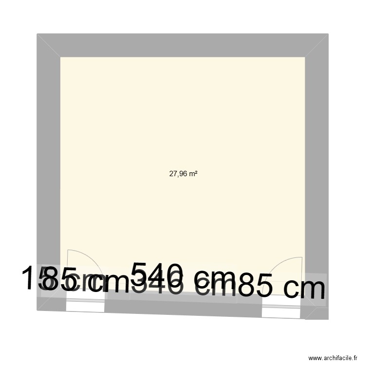 chambre nord isolée. Plan de 0 pièce et 0 m2