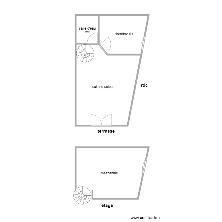 carre. Plan de 0 pièce et 0 m2