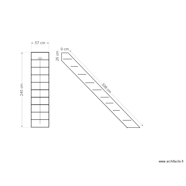 Escalier Olivier. Plan de 0 pièce et 0 m2