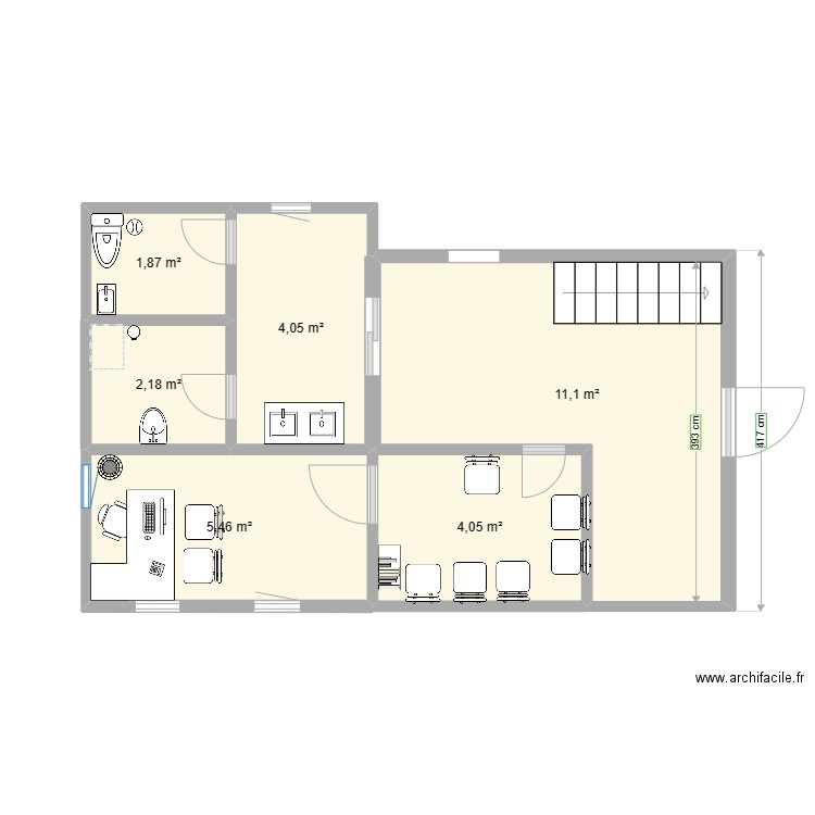 kaciu riad. Plan de 0 pièce et 0 m2