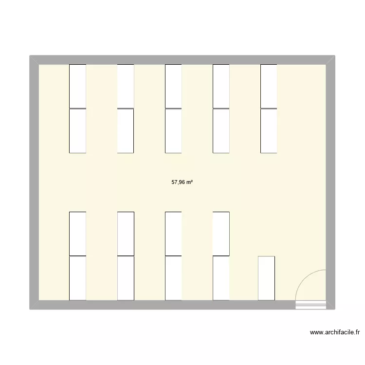 SALLE enseignement classique R+2 . Plan de 
