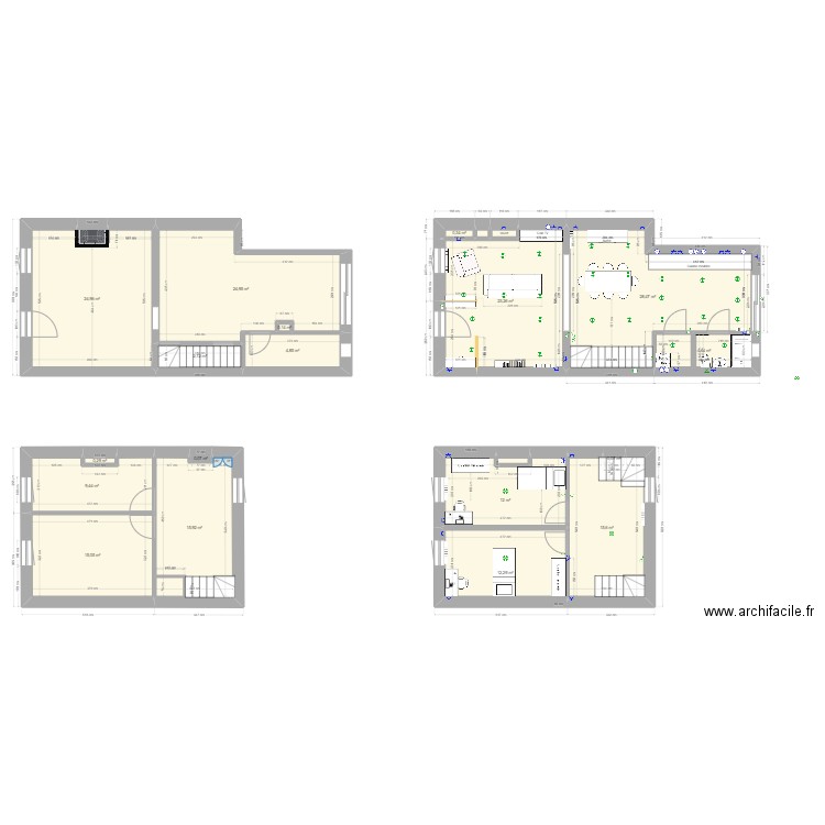 Ronquieres Alternative Anderlues. Plan de 22 pièces et 196 m2