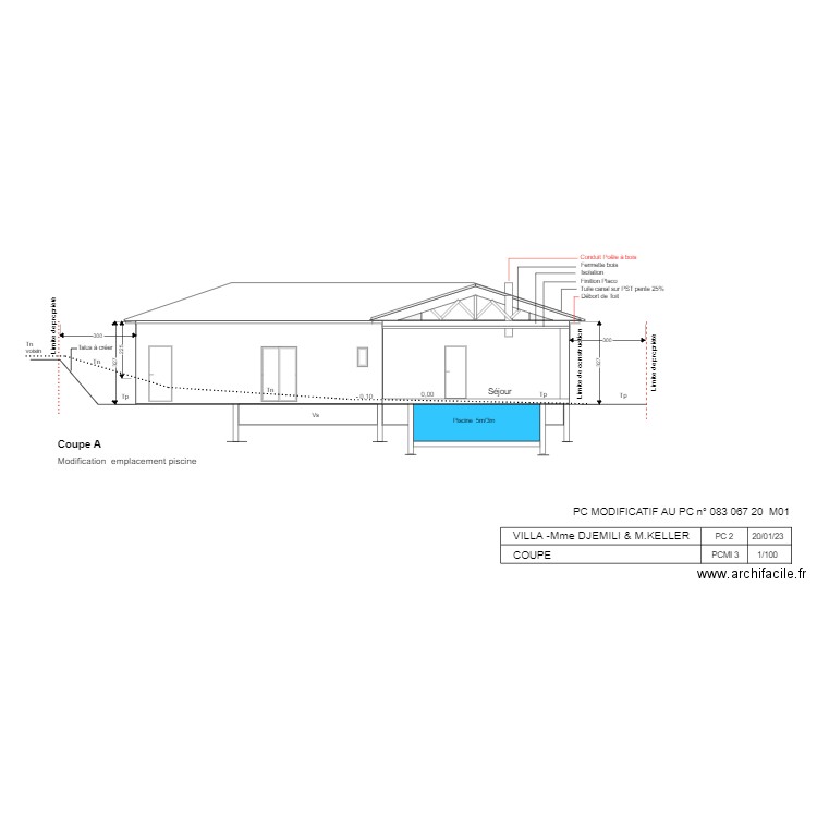 Coupe Pc M02. Plan de 0 pièce et 0 m2