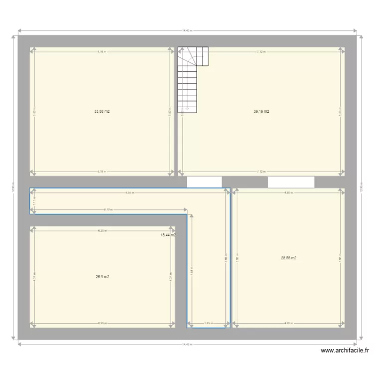 plan maiosn a r&eacute;nover 1. Plan de 
