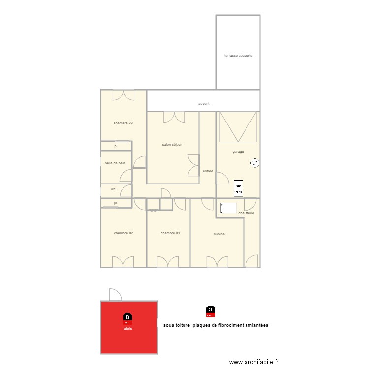 verneau am 1356. Plan de 0 pièce et 0 m2