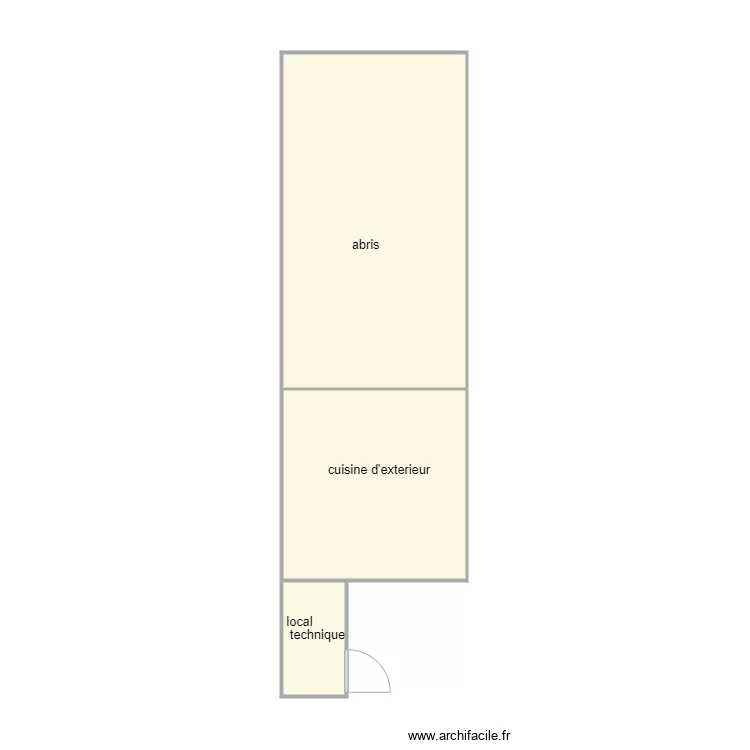 traineau 1260 am dependance. Plan de 