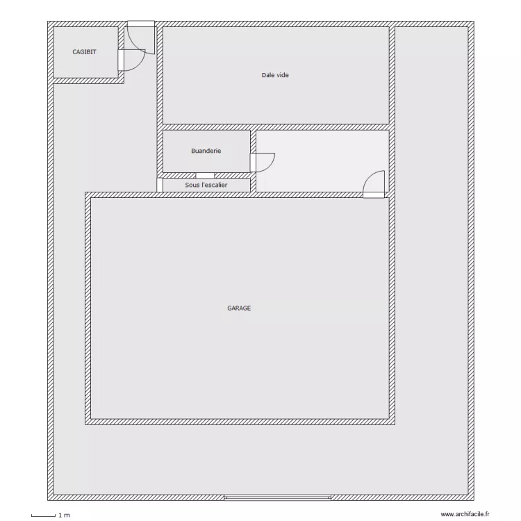 EXISTANT RDC. Plan de 