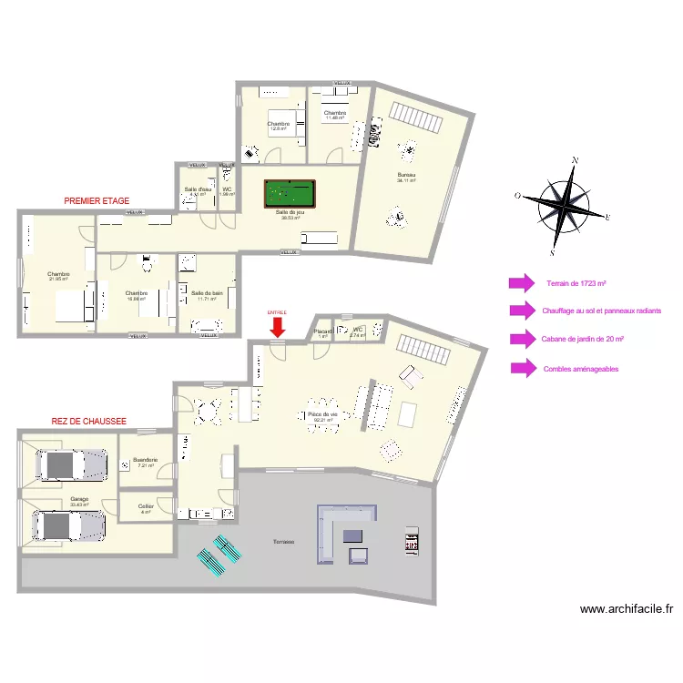 Paillotte. Plan de Paillotte. Plan de