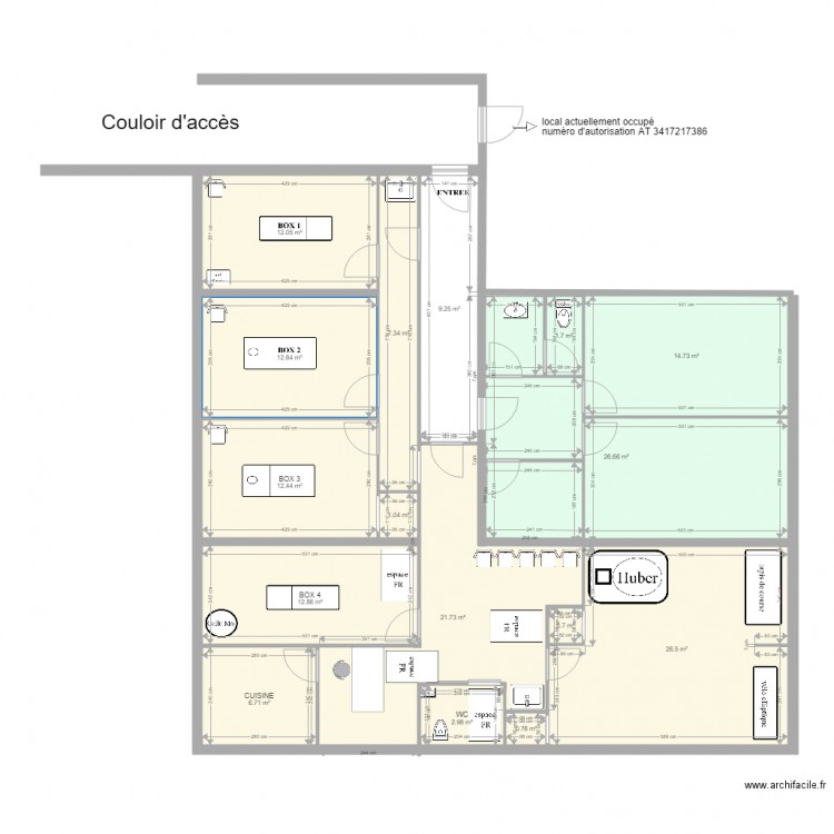 local mistral ERP. Plan de 0 pièce et 0 m2