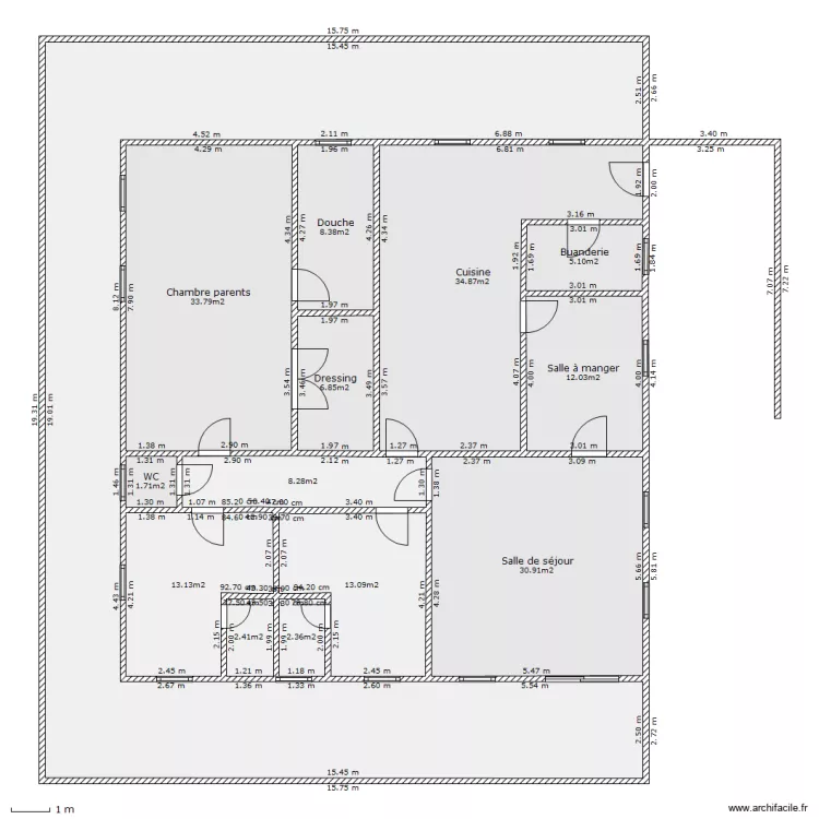 Maison POG1. Plan de Maison POG1. Plan de
