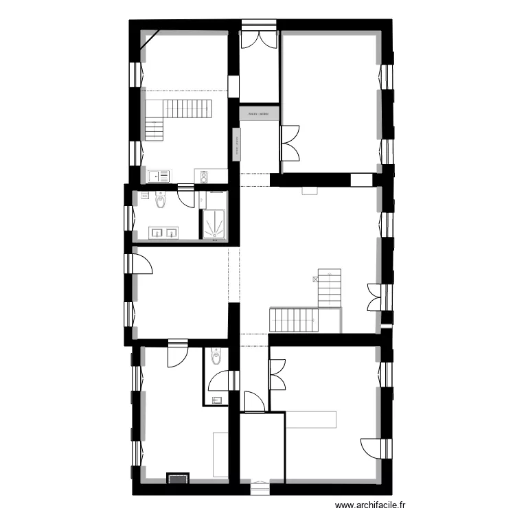 Casa del Parroco version 2. Plan de 
