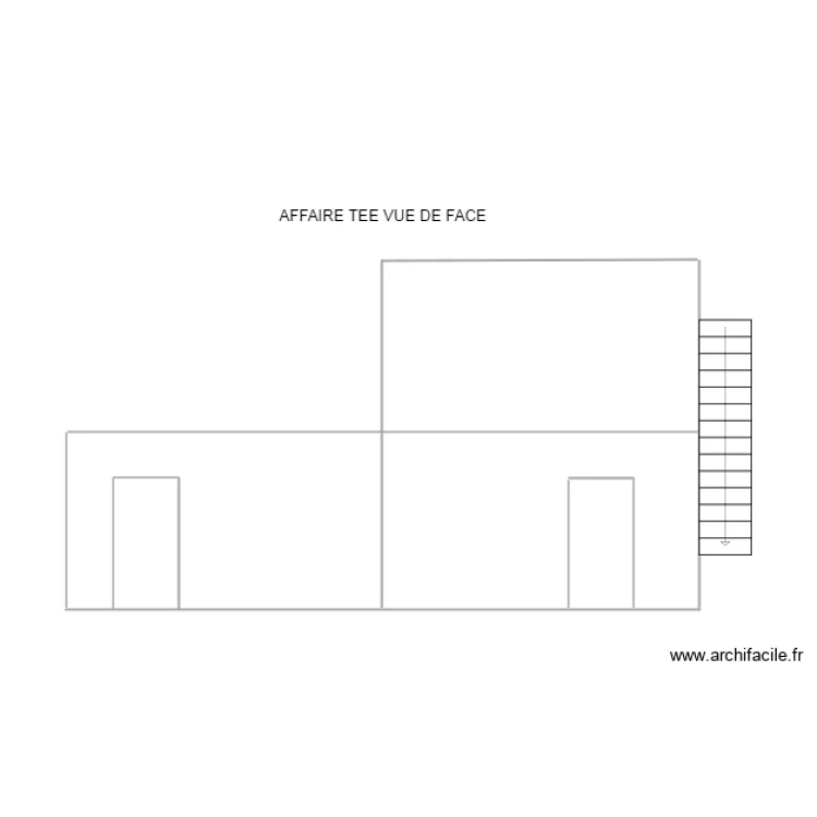 AFFAIRE TEE VUE DE FACE. Plan de 
