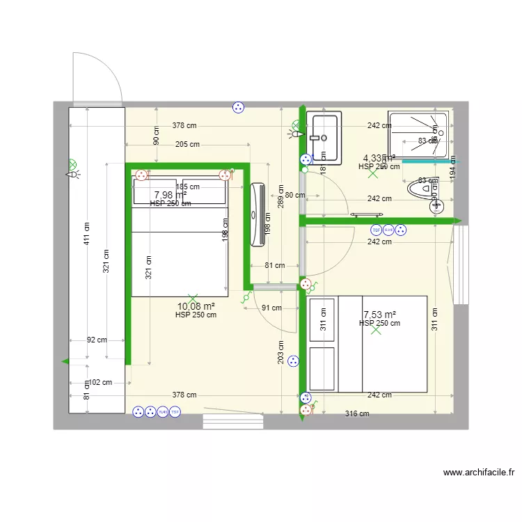 CLAPIERS ETAGE. Plan de 