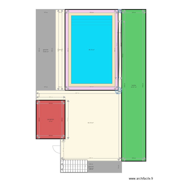 maison piscine. Plan de 0 pièce et 0 m2