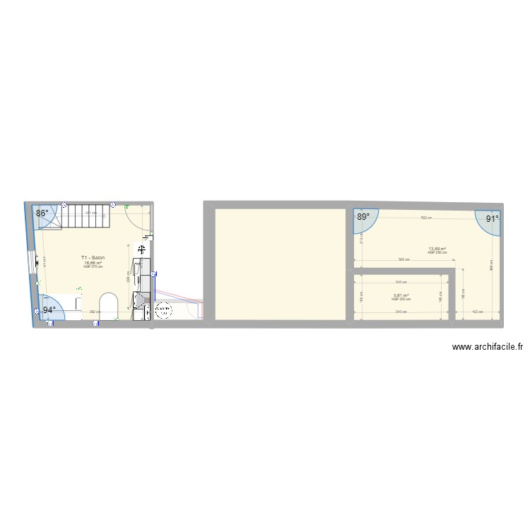CIBLE - Plan IDR Castres. Plan de 18 pièces et 167 m2