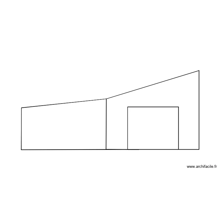Extension garage. Plan de 