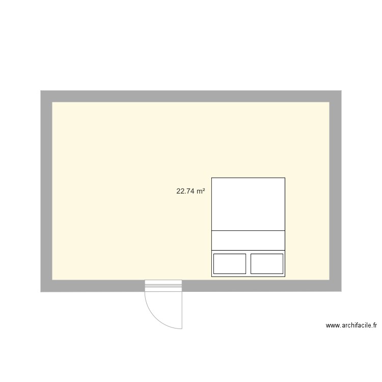 Chambre soso. Plan de 0 pièce et 0 m2