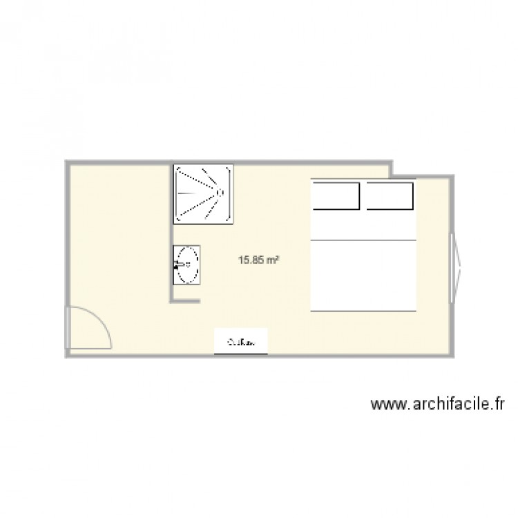 Chambre Parents plan 1. Plan de 0 pièce et 0 m2