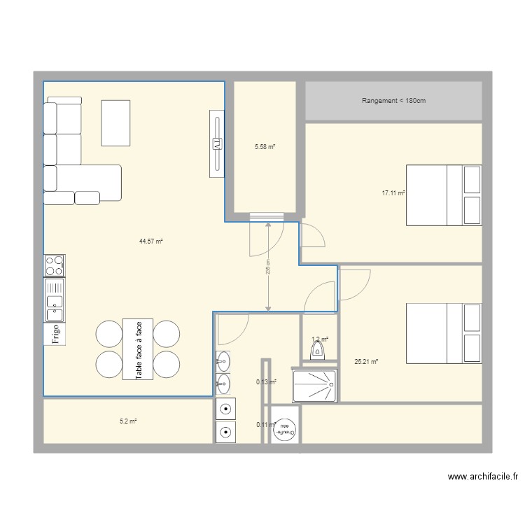 Projet Appartement Florent MANGIN 3. Plan de 0 pièce et 0 m2
