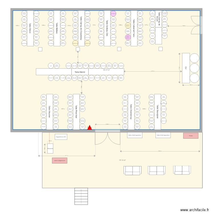 Plan salle Bezyl. Plan de 0 pièce et 0 m2