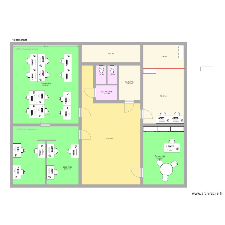 BUREAUXZ02. Plan de 0 pièce et 0 m2