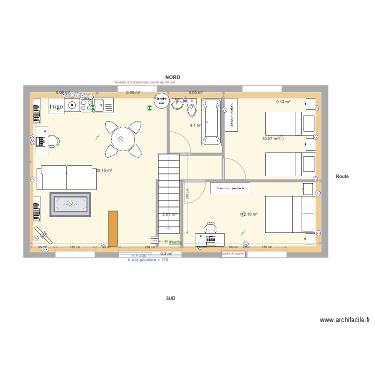 Ecurie RDC Pinceloup Option5. Plan de 0 pièce et 0 m2