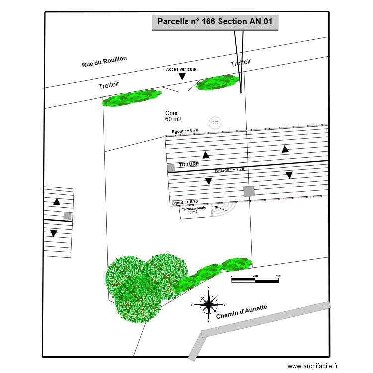 Plan de masse david. Plan de 0 pièce et 0 m2