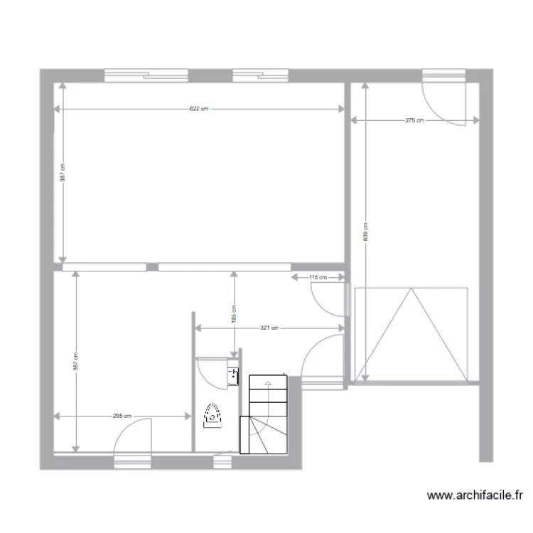 maison rdc1. Plan de 