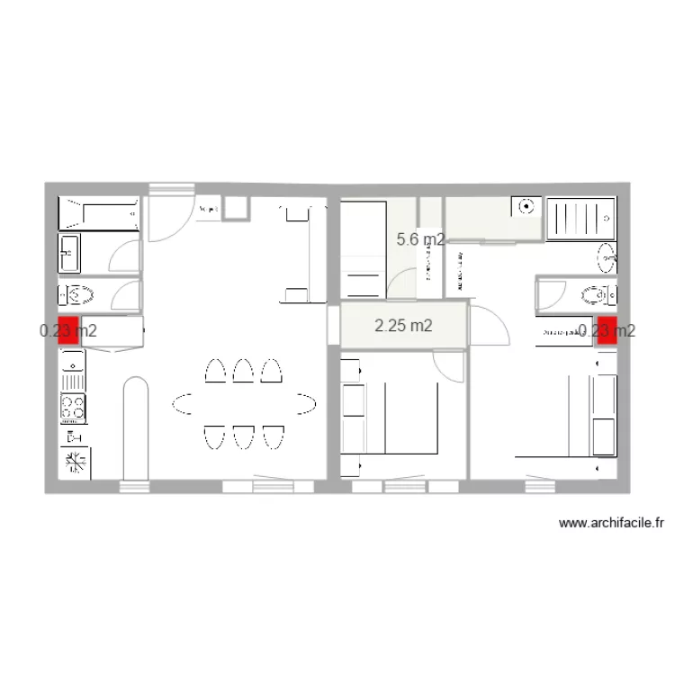 appartement 3. Plan de 